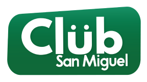Logo oficial del Club San Miguel sobre fondo verde con tipografía moderna