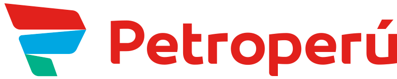 Logo de Petroperú con letras rojas y símbolo tricolor, empresa aliada de Coopac San Miguel para otorgar préstamos con descuento por planilla a sus colaboradores