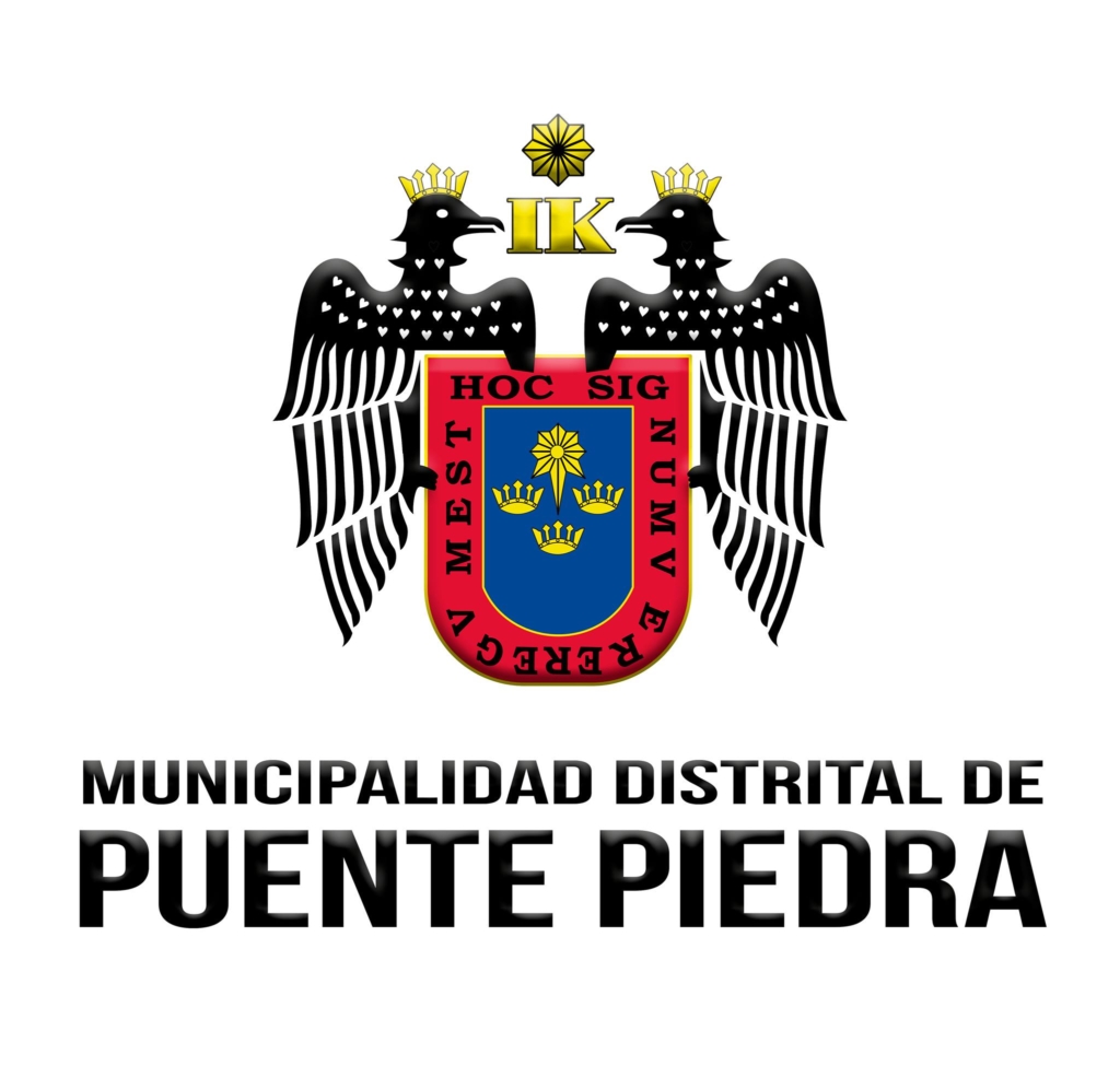 Logo de la Municipalidad Distrital de Puente Piedra, una entidad local encargada de gestionar servicios y proyectos para el distrito de Puente Piedra, Lima, Perú