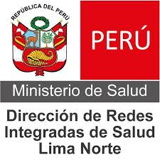 Logo del Ministerio de Salud, Dirección de Redes Integradas de Salud Lima Norte, entidad pública encargada de la salud en la región